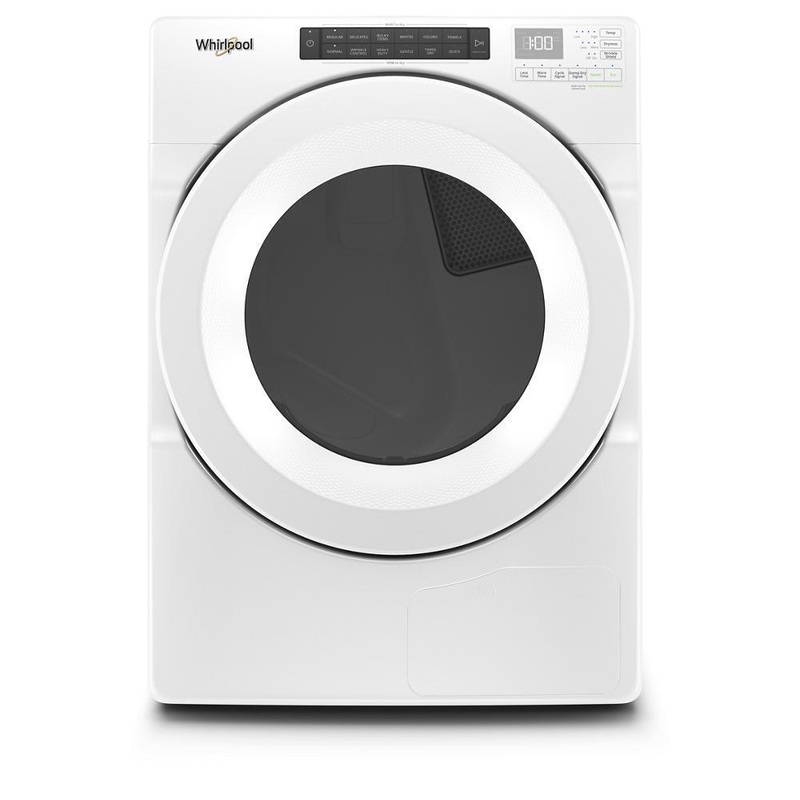 Whirlpool WHD560CHW 7.4 cu.ft Front Load Heat Pump Dryer with Intiutitive Touch Controls, Advanced Moisture Sensing