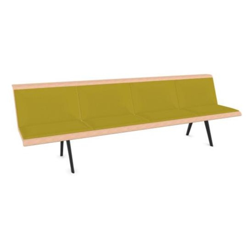 Zinta 4 Seats Waiting Bench Laminate 4548