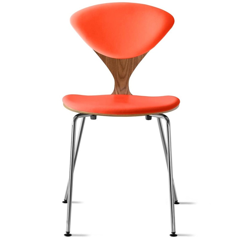 Cherner Metal Leg Side Chair – Upholstered Seat & Back