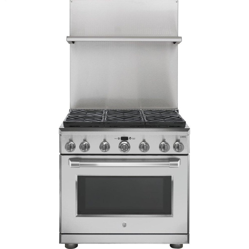 Ge Appliances UXADJB36PSS 36″ Professional 30″-36″ Adjustable Height Backsplash with Shelf