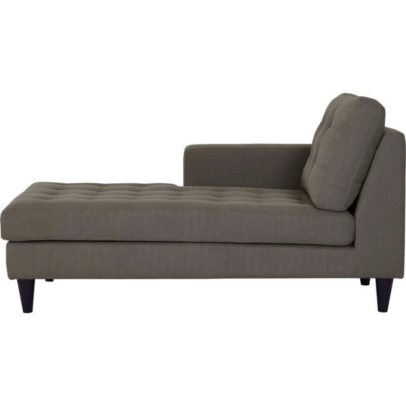 Modway Carson Carrington Humlebaek Right-Arm Upholstered Fabric Chaise Modway Upholstery Color: Granite Orientation: Left Hand Facing