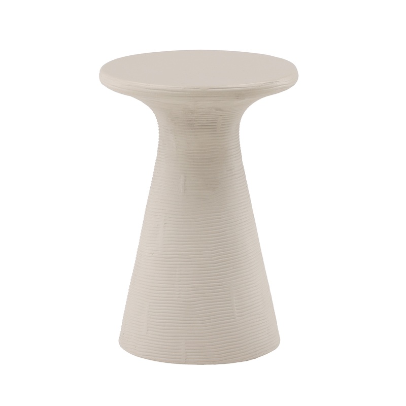 Modern Minimalist Cube Side Table in Crisp White