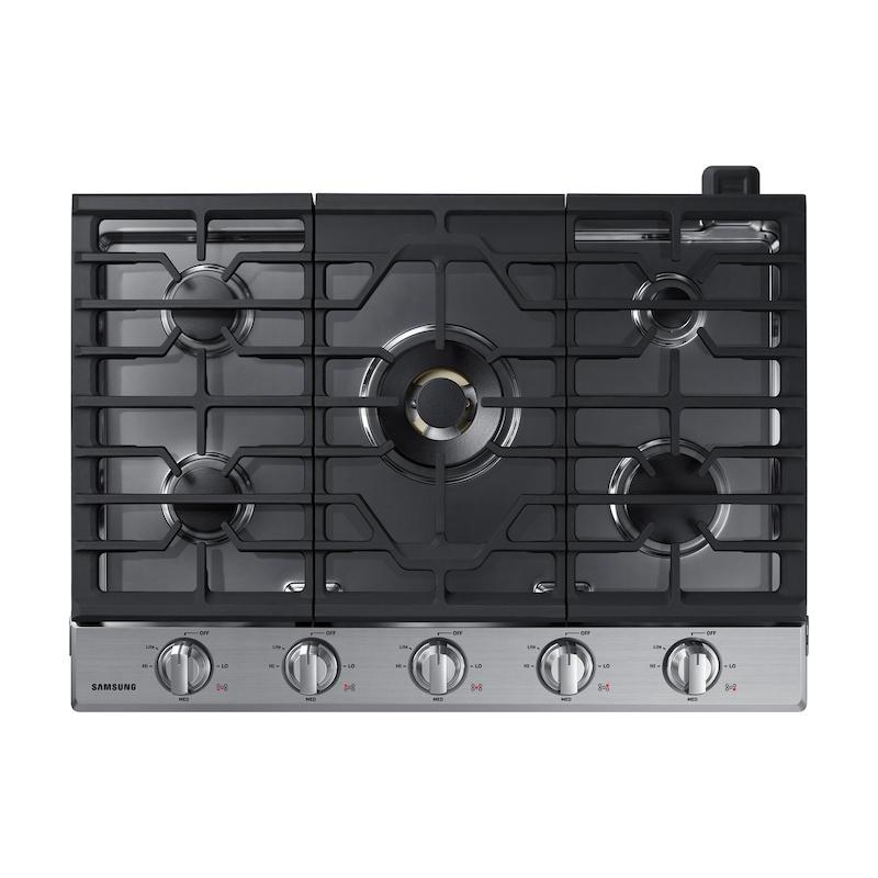 Samsung NA30N7755TS 30″ Smart Gas Cooktop with 22K BTU Dual Power Burner in Stainless Steel