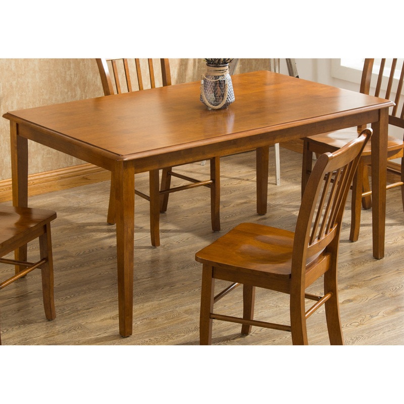 Weldy Hardwood Solid Wood Dining Table Red Barrel Studio Finish: Walnut