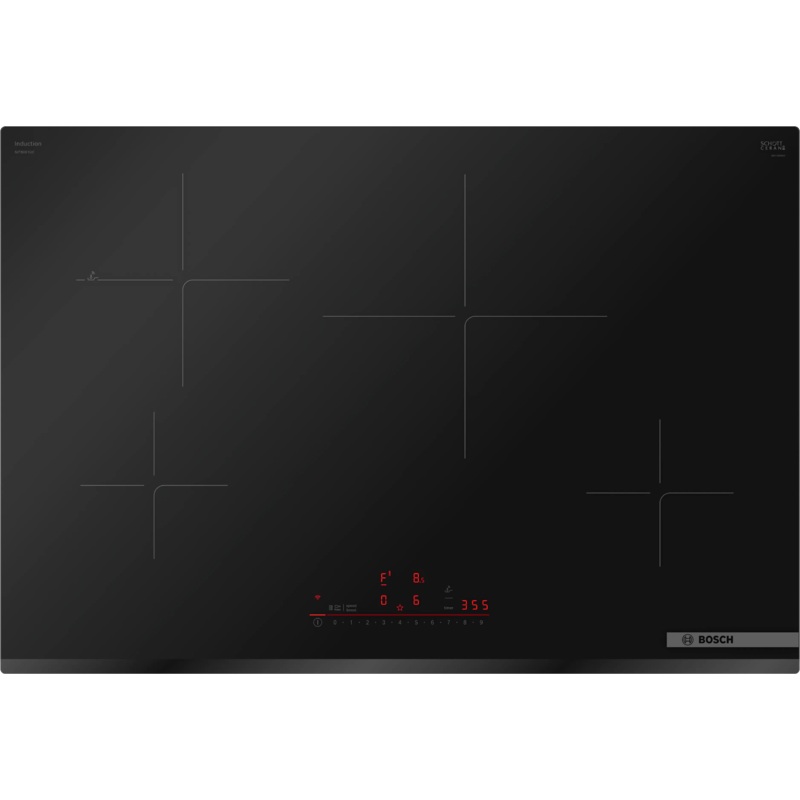 Bosch NIT8061UC 800 Series Induction Cooktop 30″ Black, Without Frame