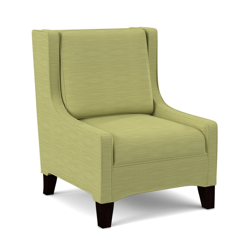 Lucy 26″ W Slipper Chair Edgecombe Furniture Body Fabric: Ridgecrest Meadow