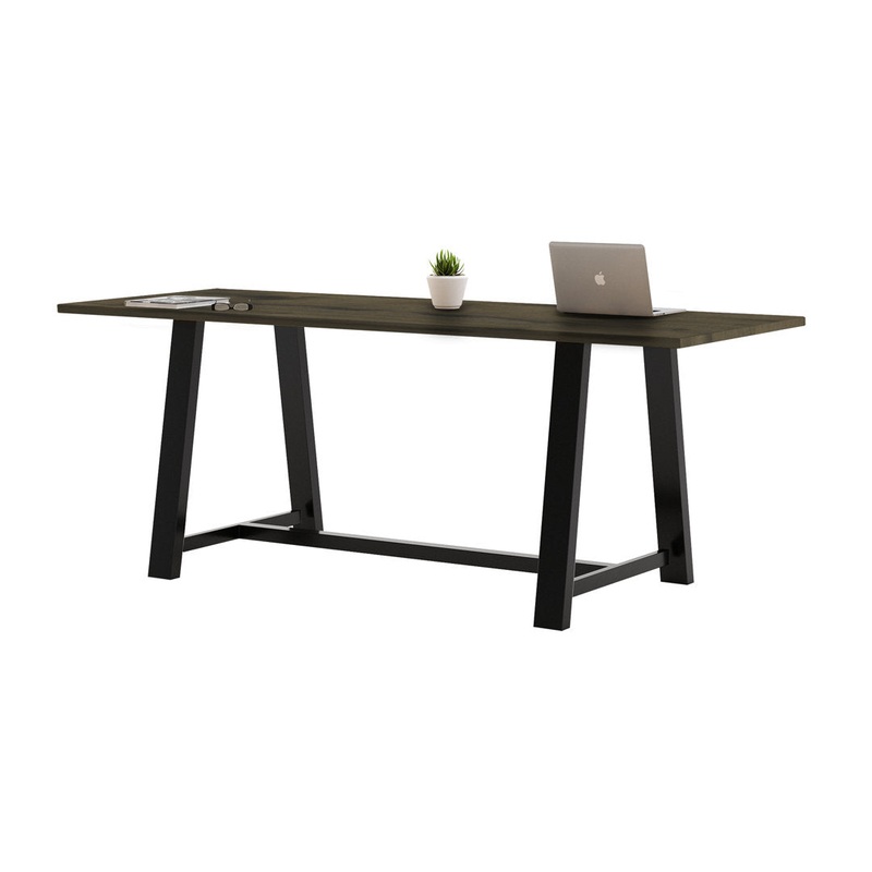 Midtown Solid Wood Breakroom Table KFI Studios Size: 36″ H x 96″ L x 36″ W Top Finish: Barnwood