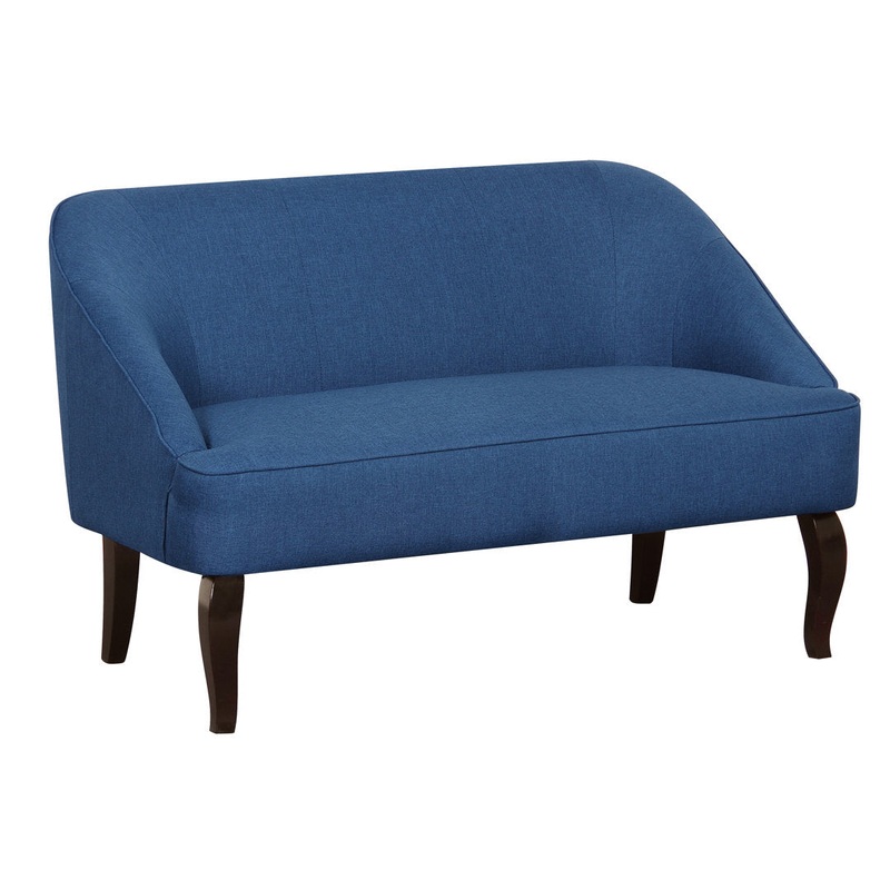 Calabe 49.2″ Linen Charles of London Loveseat Mercer41 Fabric: Blue Linen