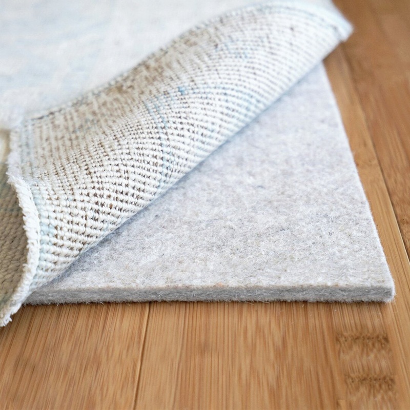 Eco-Plush 100% Felt Premium Cushioned Rug Pad (1/4″) RugPadUSA Rug Pad Size: Rectangle 9′ x 13′