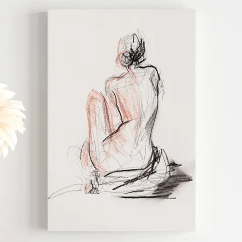 Figure Gesture II without Frame 20″x30″