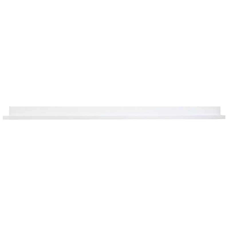 InPlace 48″ x 4.5″ Picture Ledge Wall Shelf White: Modern Floating Photo Display, MDF, Includes Mounting Hardware