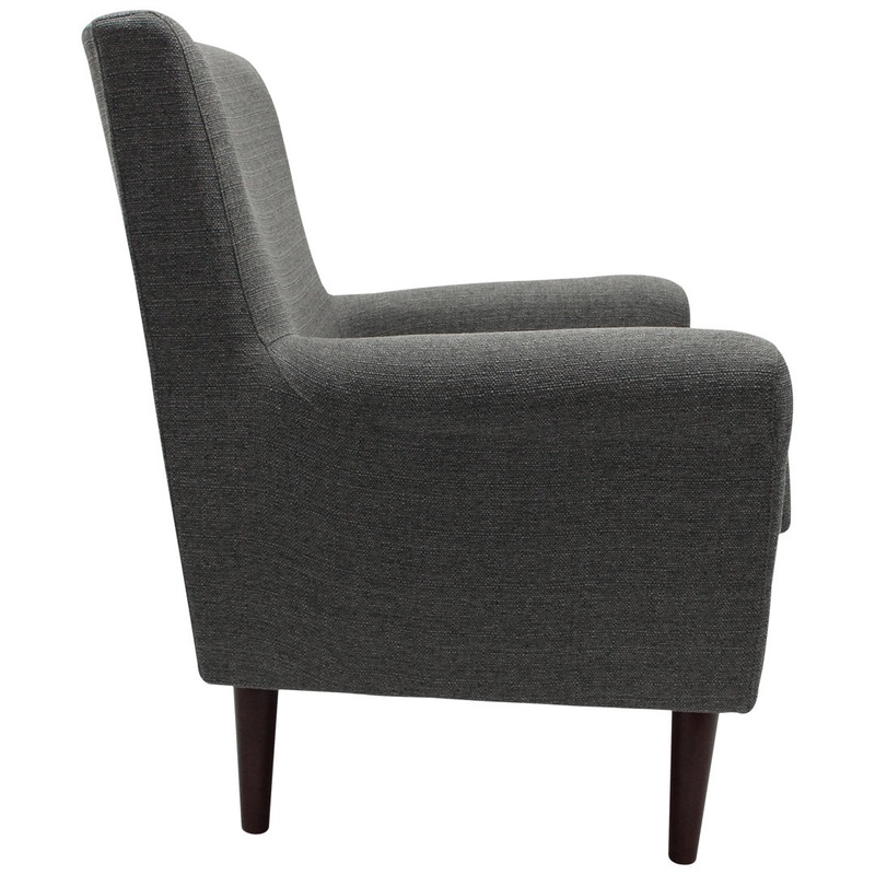 Ronald 28″ Wide Armchair Andover Mills Leg Color: Black Fabric OR Leather Type: Gray