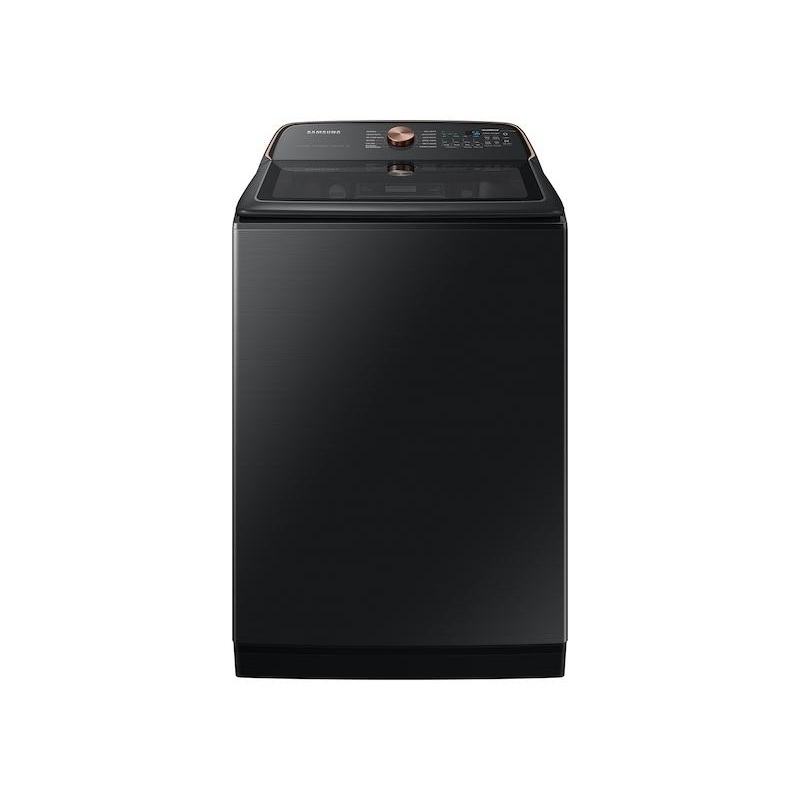 Samsung WA54CG7550AV 5.4 cu. ft. Extra-Large Capacity Smart Top Load Washer with Pet Care Solution and Auto Dispense System in Brushed Black