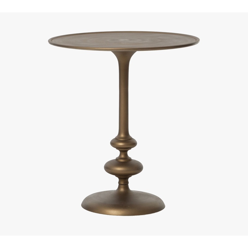 Sawyer Round Metal End Table
