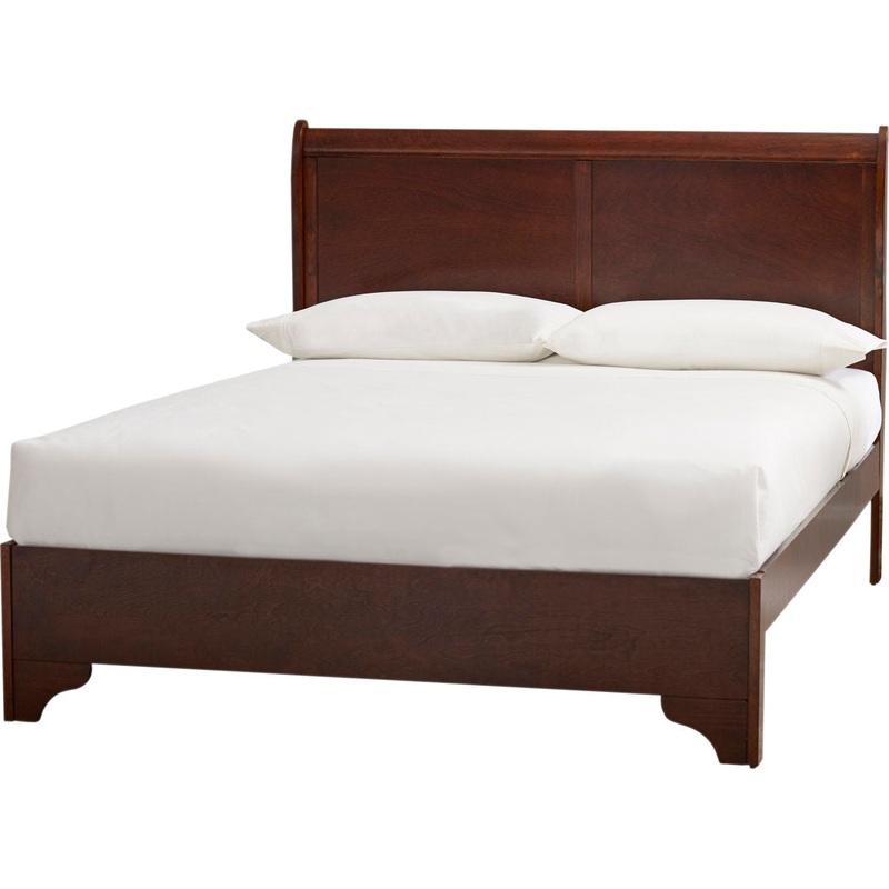 Varnamtown West Haven Low Footboard Sleigh Bed, Cappuccino Lark Manor Size: Queen