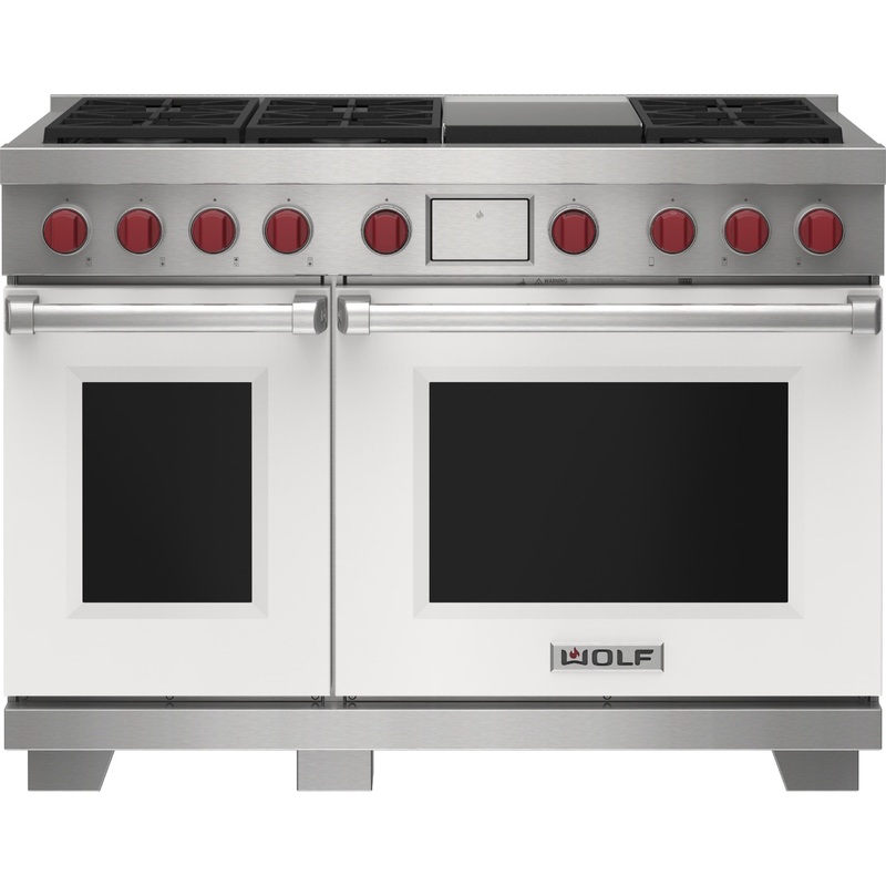 Wolf DF48650GWHP 48″ Dual Fuel Range – 6 Burners And Infrared Griddle