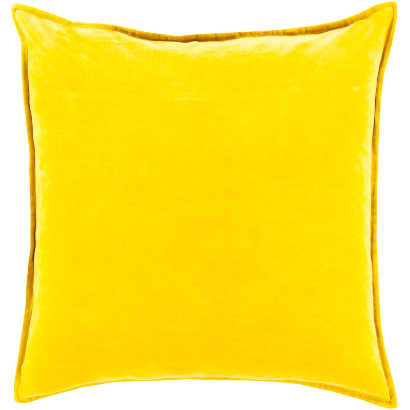 Edgar Square 100% Cotton Pillow RE/FINE Color: Mustard Size: 22” x 22”