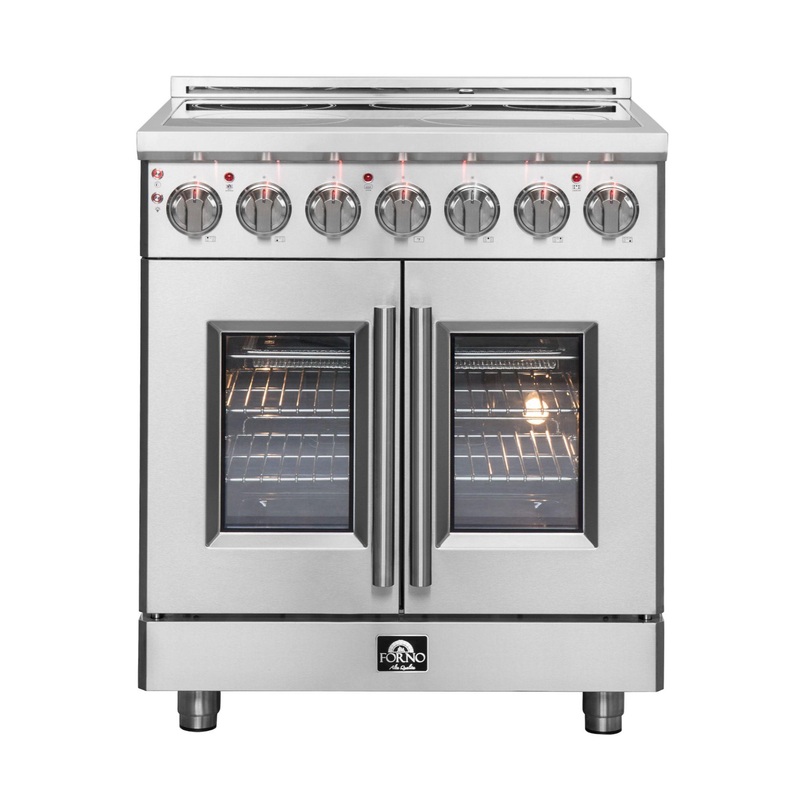 Forno FFSEL695530 Forno Massimo 30″ Freestanding French Door Electric Range