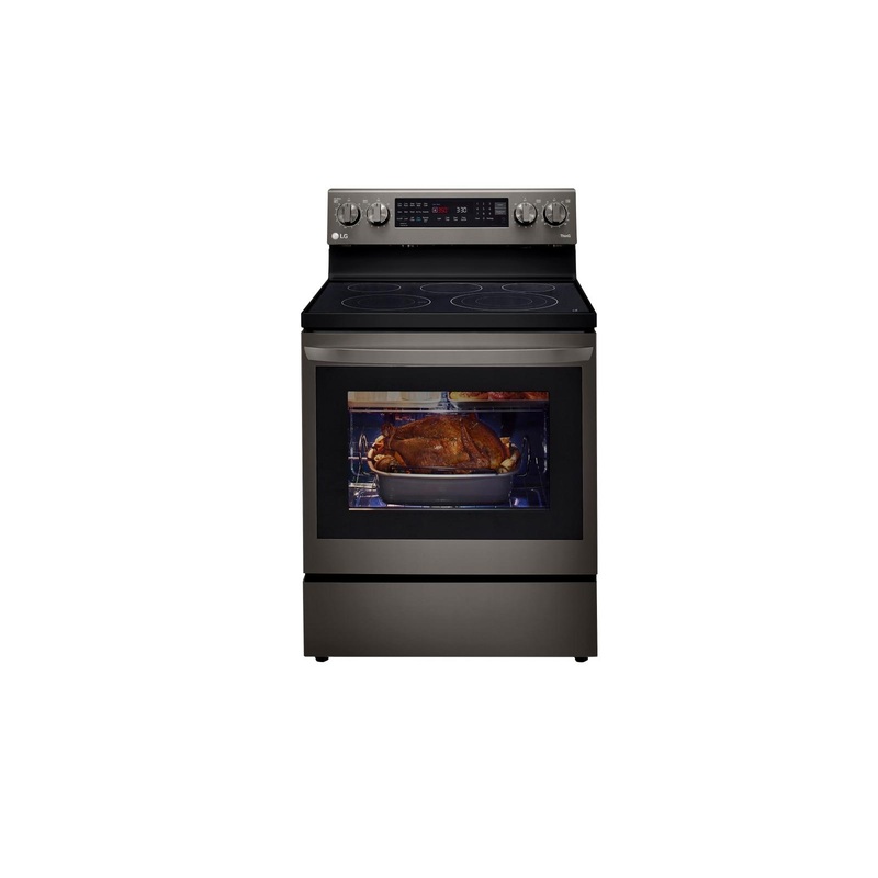 Lg LREL6325D 6.3 cu ft. Smart Wi-Fi Enabled True Convection InstaView Electric Range with Air Fry