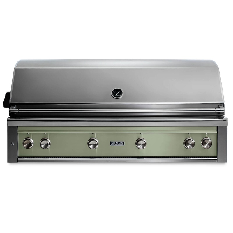 Lynx L54TRDSNG 54″ Built-In Grill – 1 Trident W/ Rotisserie – Desert Sage