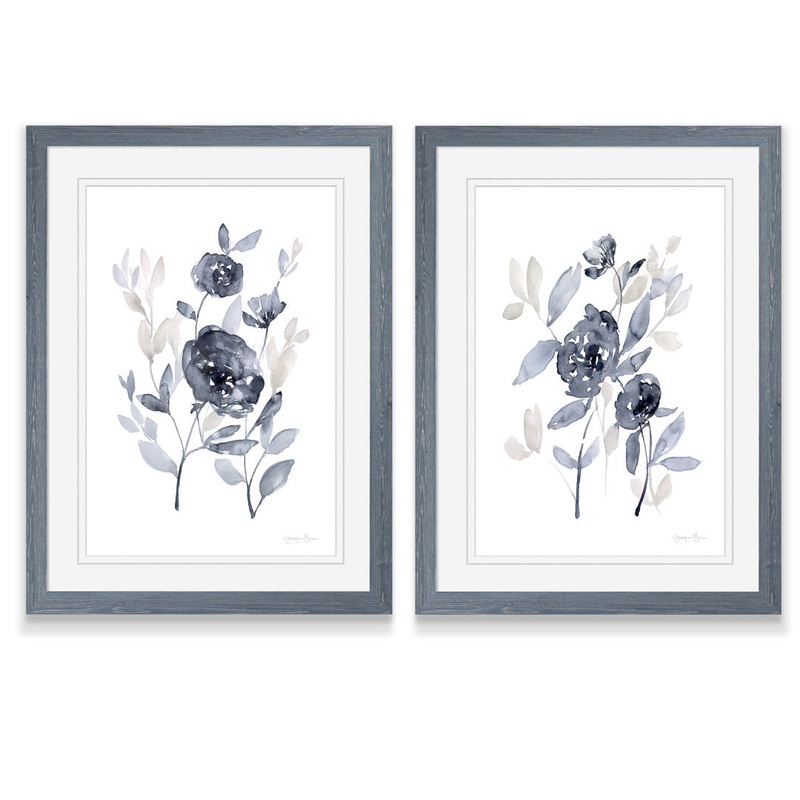 Peonies in Gray – 2 Piece Picture Frame Painting Print Set Andover Mills Mat Color: White Size: 24″ H x 18″ W x 1.25″ D Format: Gray Framed Paper