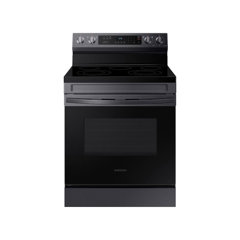 Samsung NE63A6311SG 6.3 cu. ft. Smart Freestanding Electric Range with Rapid Boil & Self Clean in Black Stainless Steel