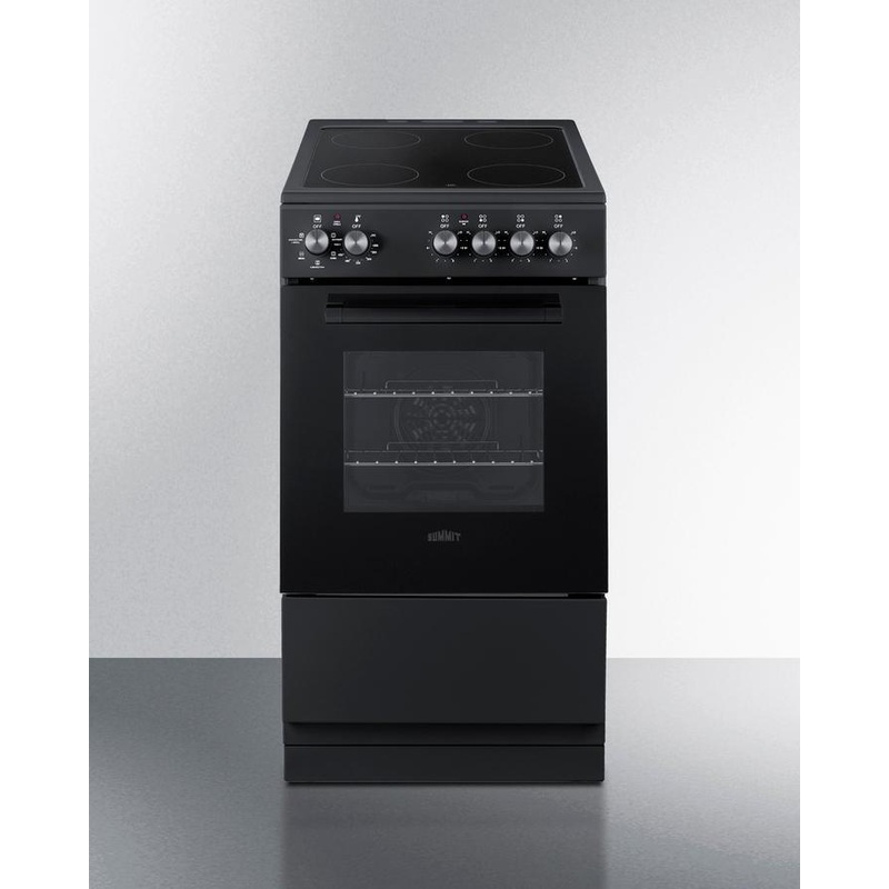 Summit REXT20BL 20″ Wide Electric Smooth-top Range