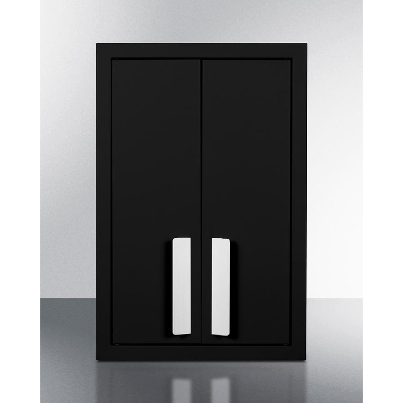 Summit CAB12TALLBLK 12″ Wide Wall Cabinet