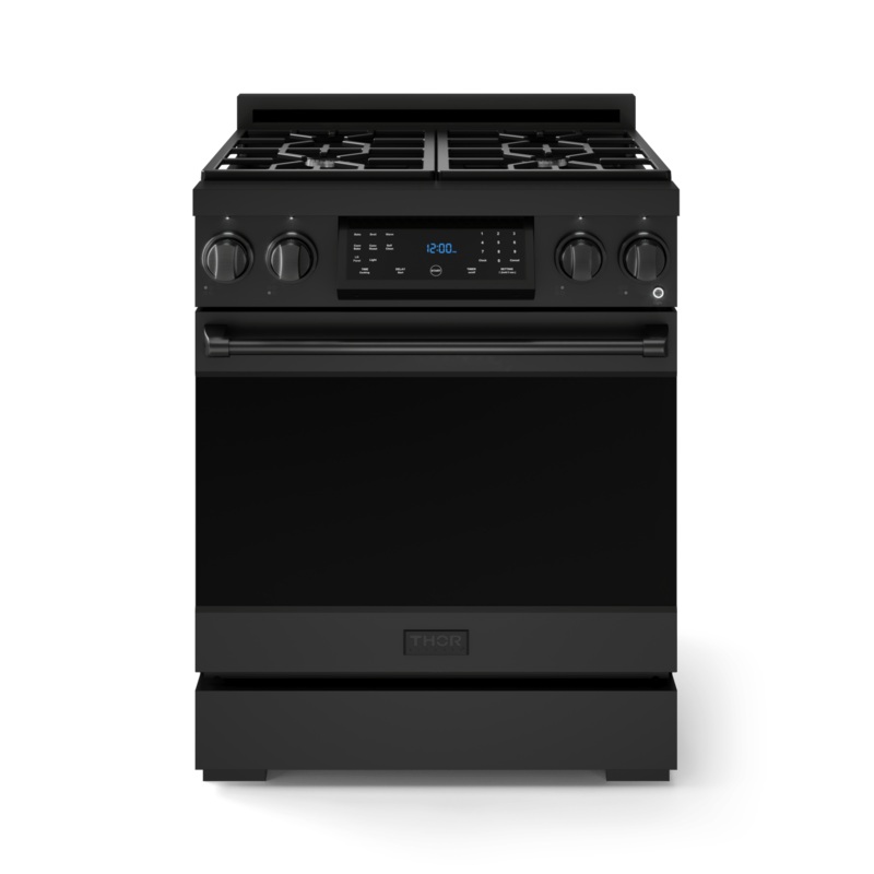 Thor Kitchen RSG30B 30 Inch Professional Gas Range With Tilt Panel Touch Control In Black Gordon Ramsay Series – Rsg30B