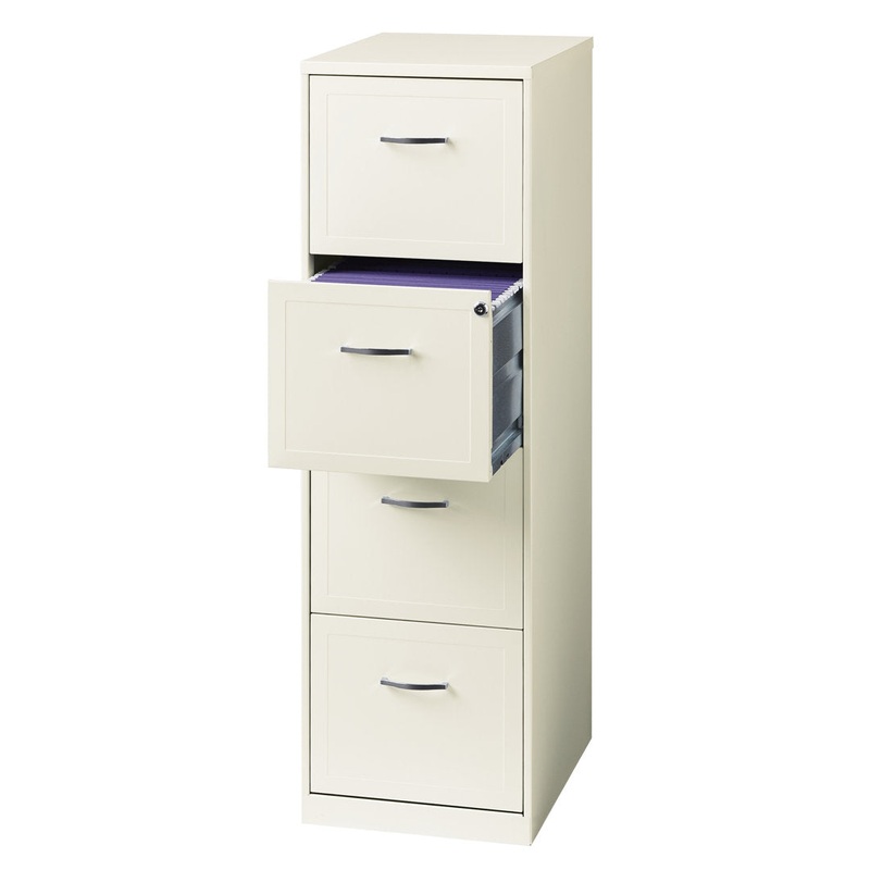 Cavitt 4-Drawer Vertical Filing Cabinet Ebern Designs Color: Pearl White
