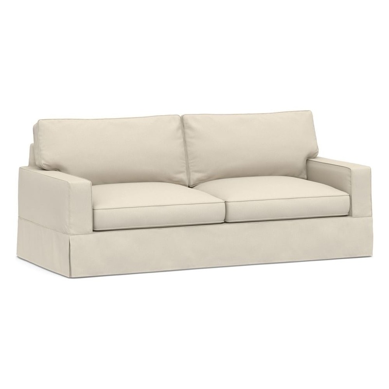 PB Comfort Square Arm Slipcovered Sofa