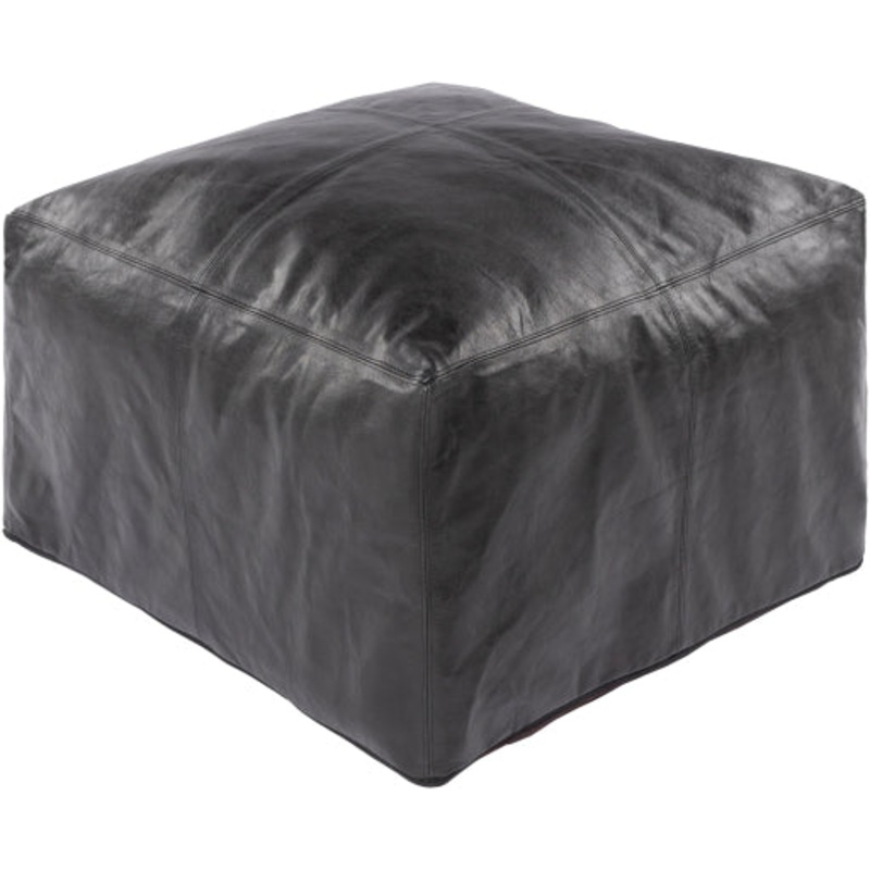 Rustic Textured Pouf