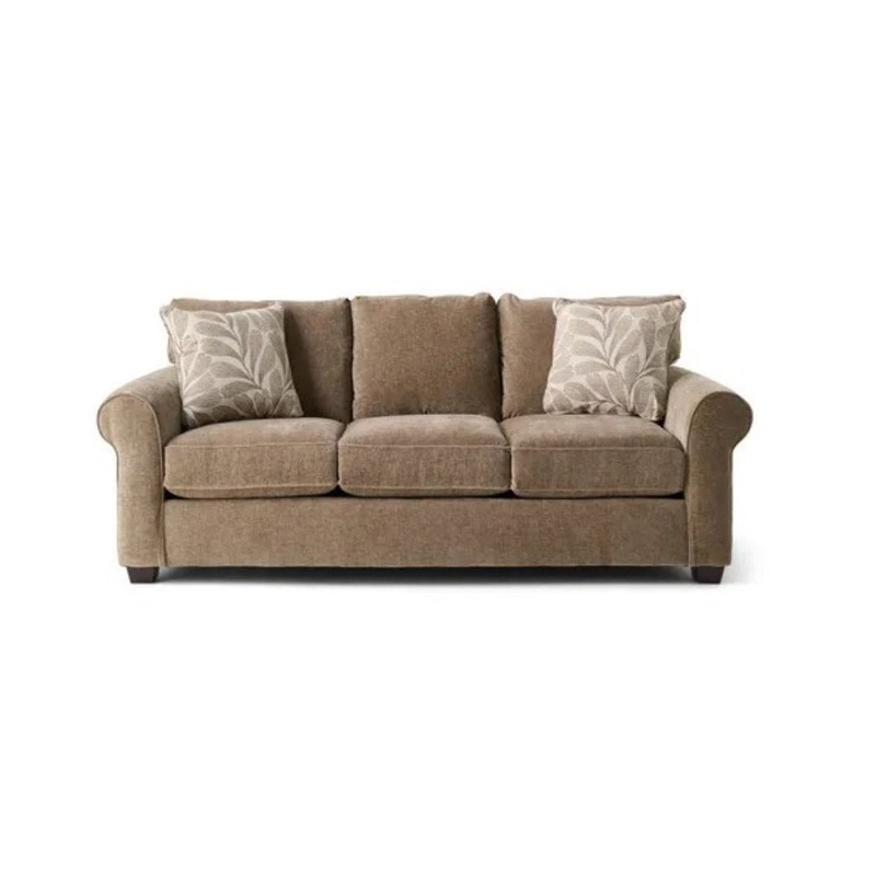 Ardmont 81” Rolled Arm Sofa with Reversible Cushions Sand & Stable Fabric: Pop Purusion