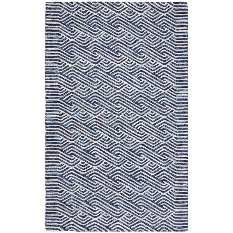 Emmett Hand Tufted 80% Wool And 20% Cotton Geometric Rug Breakwater Bay Rug Size: Rectangle 8′ x 10′