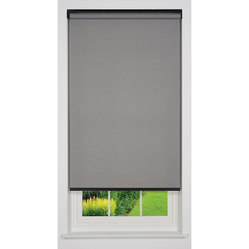 Linen Avenue Cordless Sierra Light Filtering Roller Shade (Arrives 1/4″ Narrower) Linen Avenue Blind Size: 68.5″W x 66″L Finish: Light Gray