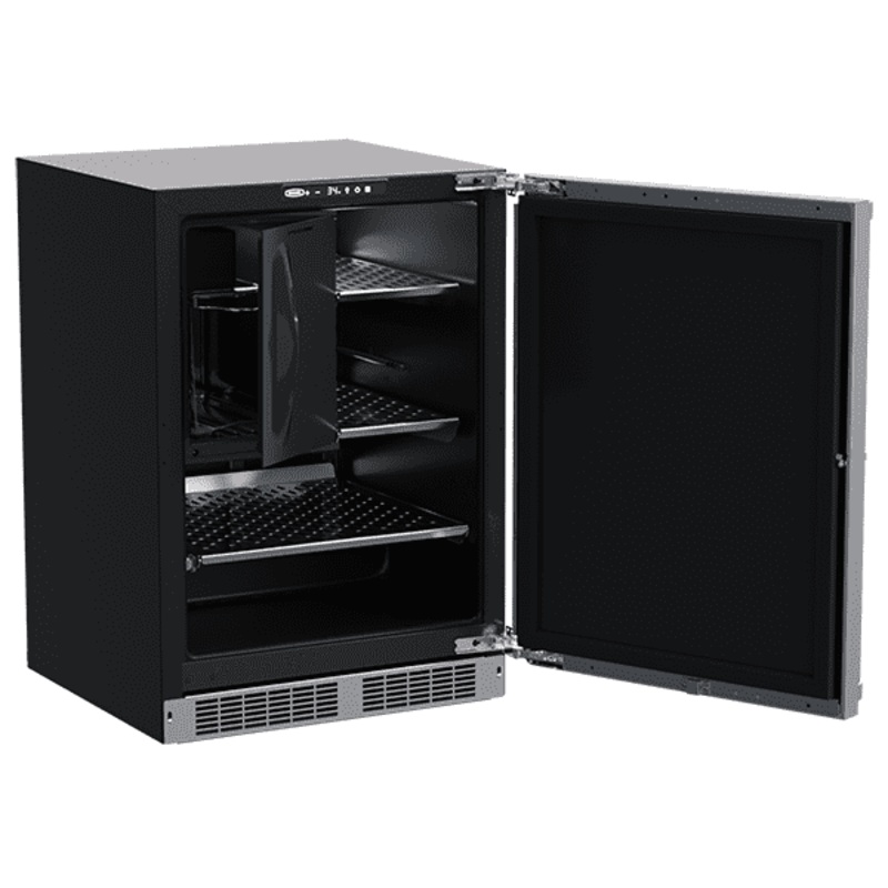 Marvel MPRI424SS31A 24-In Professional Built-In Refrigerator Freezer With Crescent Ice Maker With Door Style – Stainless Steel