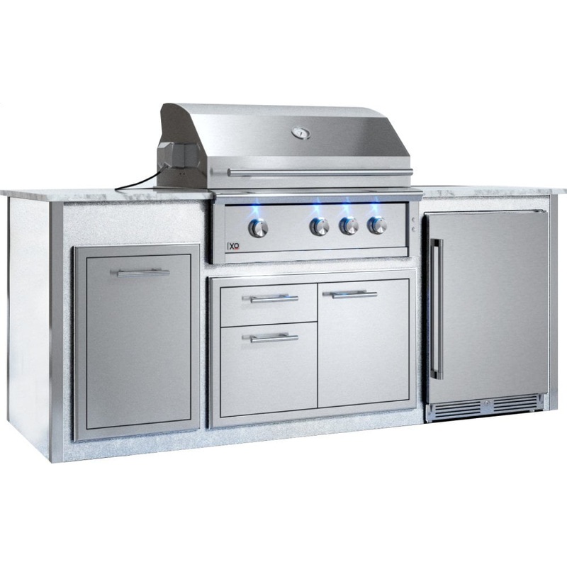 Xo Appliance XOGOK36V1WH Appliance Ready Pre-Assembled 36″ Designer Island White COMPONENTS SOLD SEPARATELY
