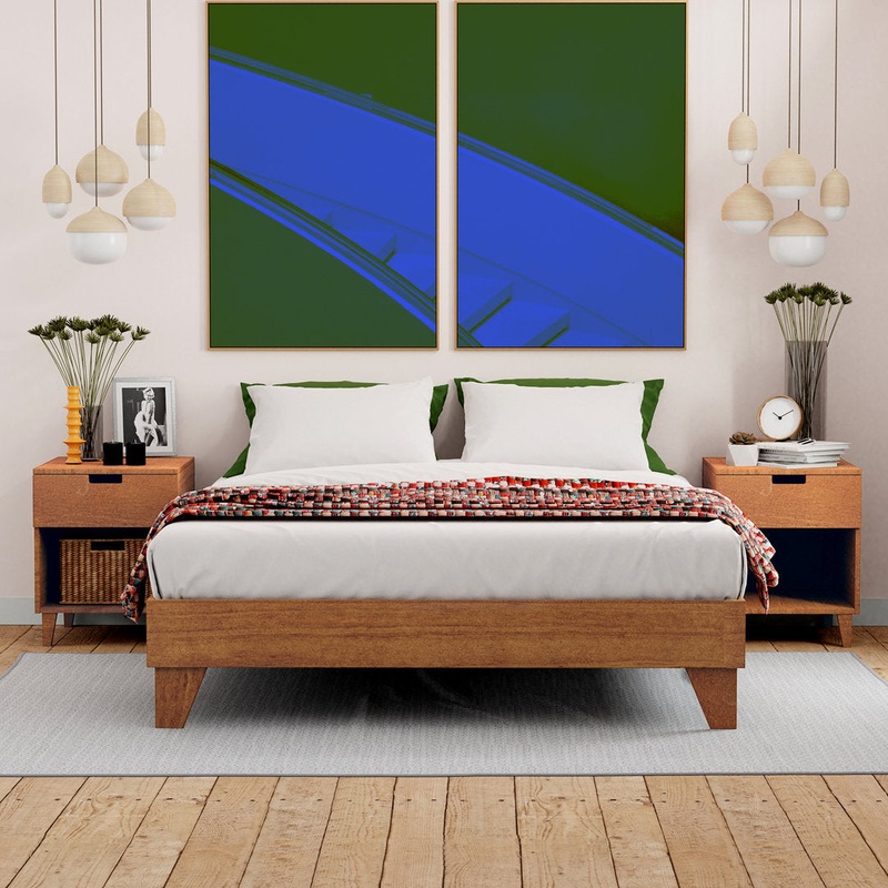 Dedrie Solid Wood Platform Bed George Oliver Color: Almond Size: Twin