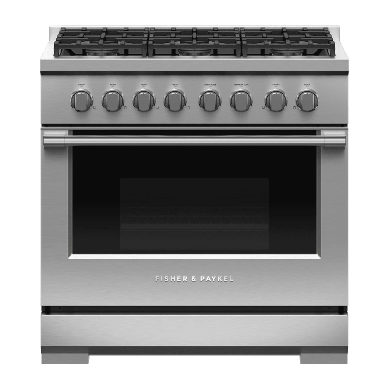 Fisher & Paykel RGV3366N Gas Range, 36″, 6 Burners