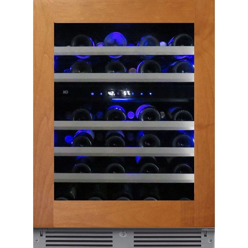 Xo Appliance XOU24WDZGOR 24In Wine Cellar 2 Zone Overlay Glass Rh