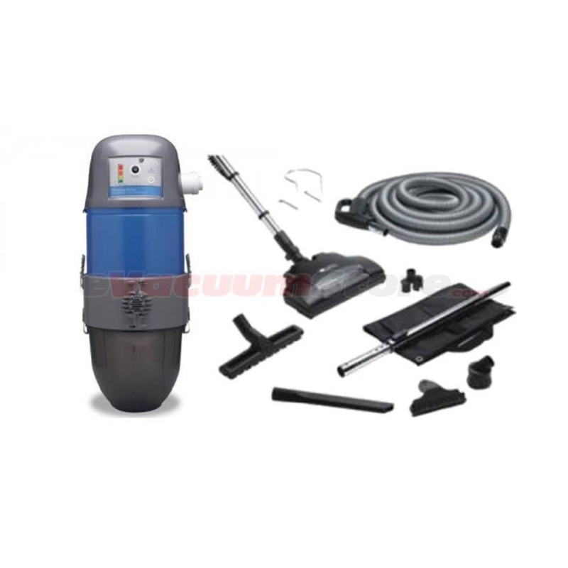 AirVac Platinum Series AVP24000 Central Vacuum w/ 30 Foot Hose & Accessories Pkg