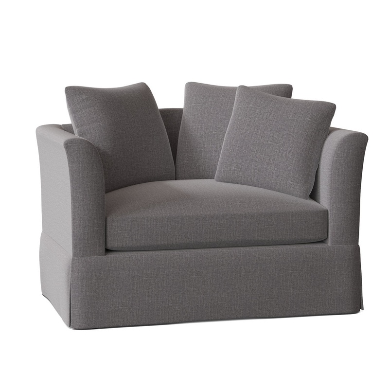 Charlene 50″ Wide Armchair Highland Dunes Body Fabric: Macarena Slate, Throw Pillow Fabric: Fine Line Jungle