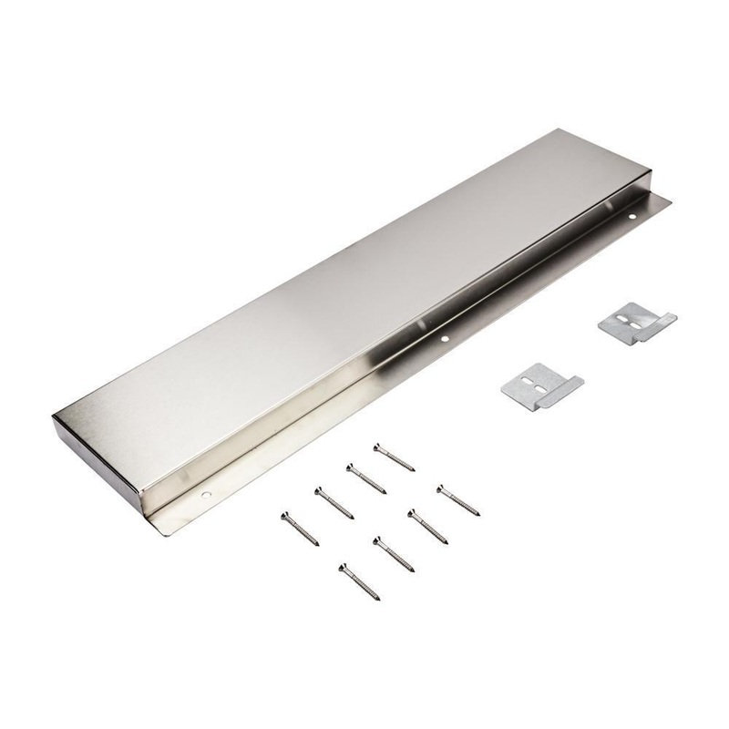Whirlpool W10655450 Stainless Steel Range Backsplash,Size: 30″ W x 6″ H