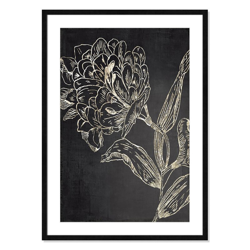 Golden Flower Folklore II by Asia Jensen With Frame 25.5″x35.5″