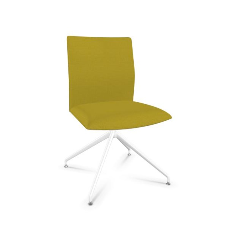 Kinesit Swivel Trestle Base Office Chair With Fully Upholstered