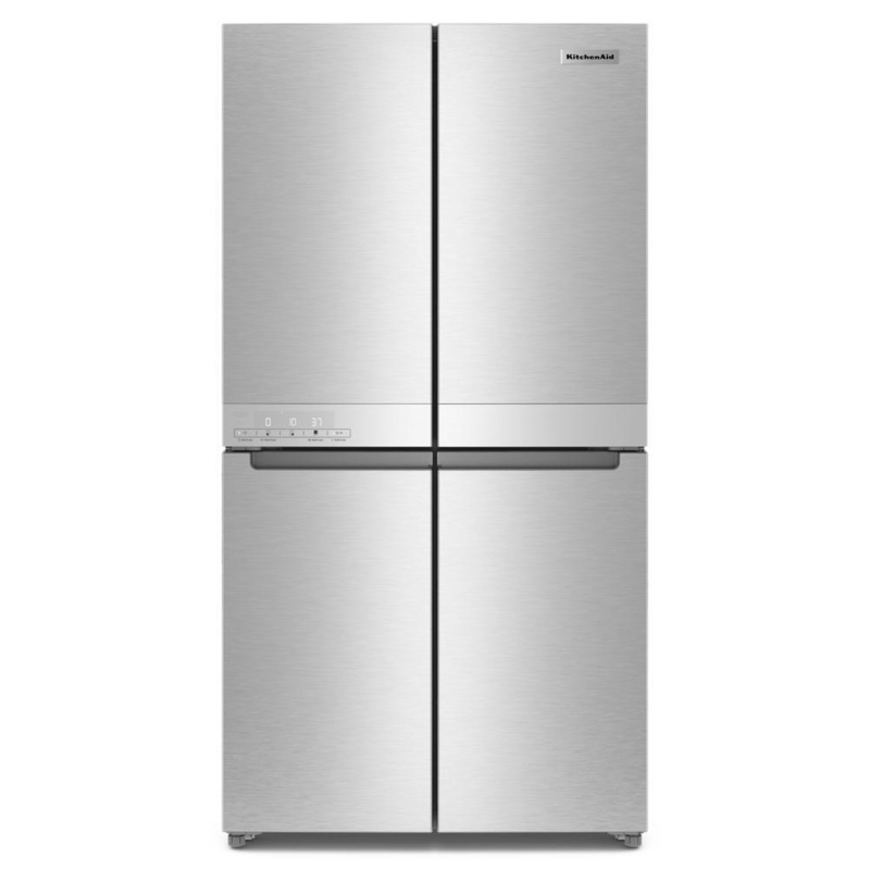 Kitchenaid KRQC506MPS 19.4 Cu. Ft. 36-Inch Wide Counter-Depth 4-Door Refrigerator With Printshield Finish