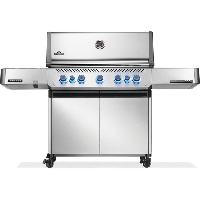 Napoleon Bbq P665VRSIBNSS Prestige 665 Rsib With Infrared Side And Rear Burner , Natural Gas, Stainless Steel