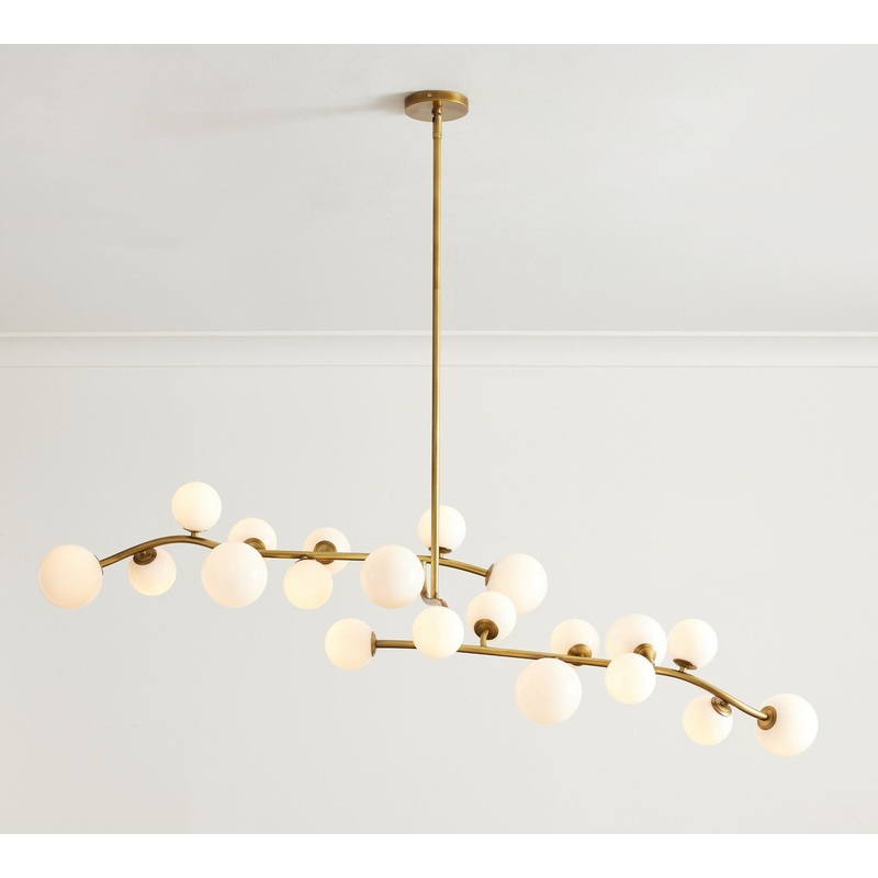 Quinn Milk Glass Chandelier