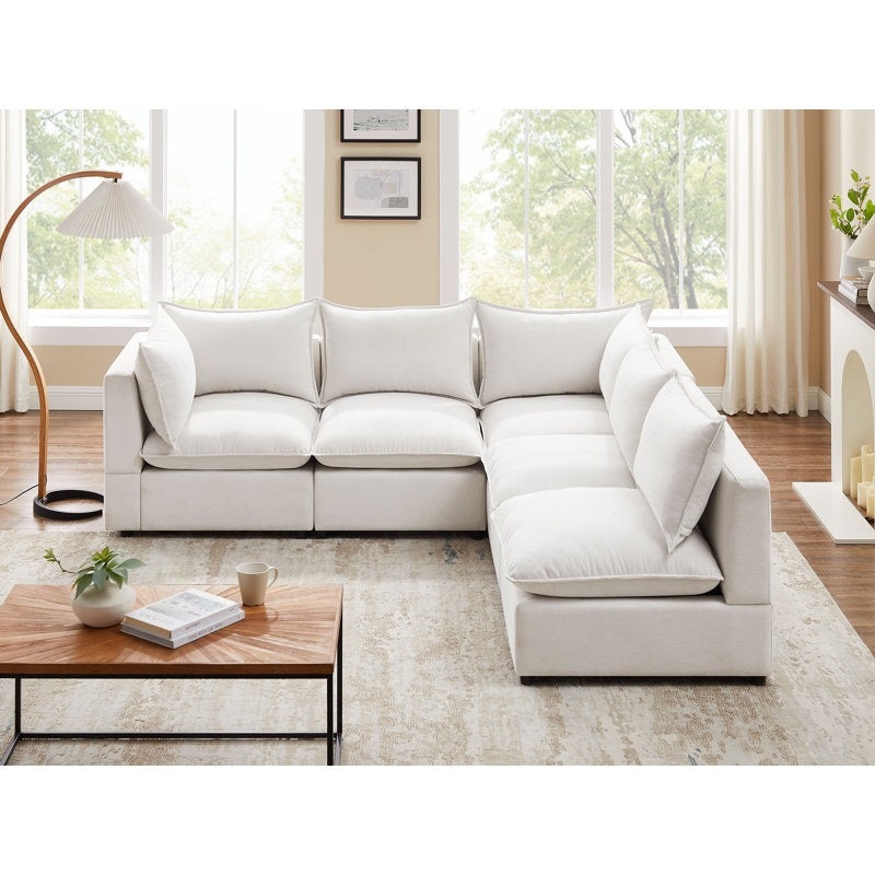 Rayners 5 – Piece Upholstered Sectional