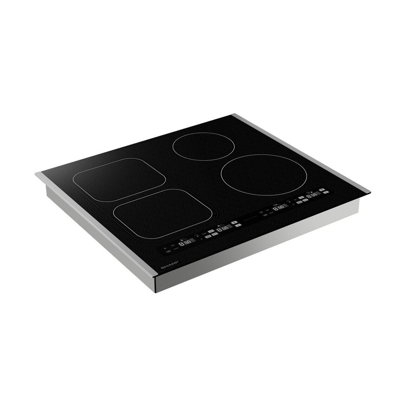 SCH2443GB Sharp 24 in. Induction Cooktop with Side Accessories